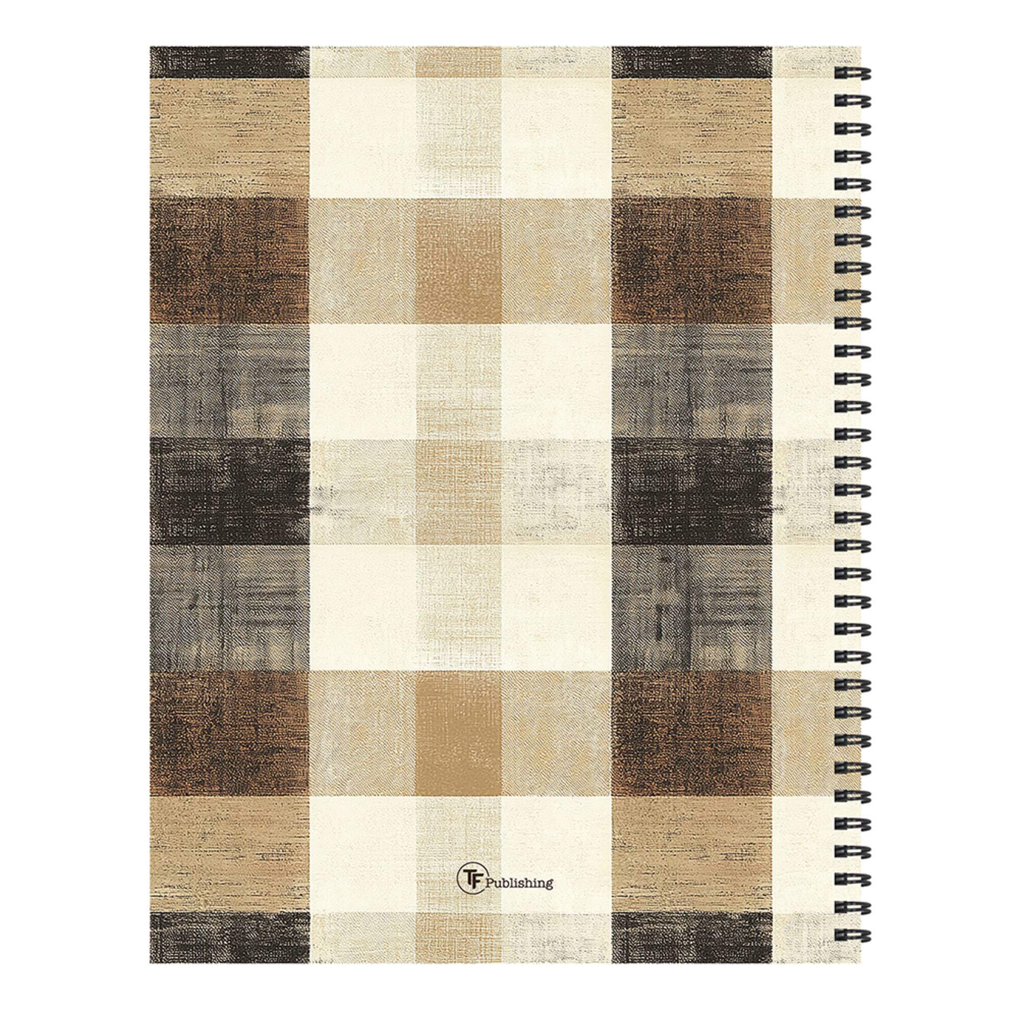 TF Publishing Large Checkered Cowboy Weekly Monthly Planner